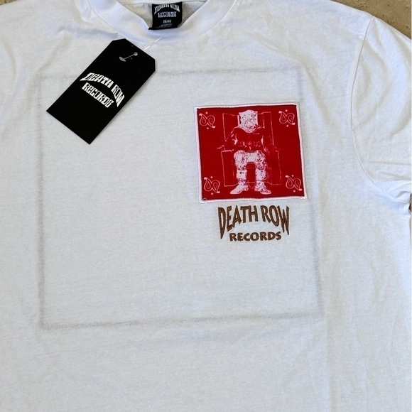NWT Death Row Records Paisley Chair Logo Tee in White - Picture 3 of 8